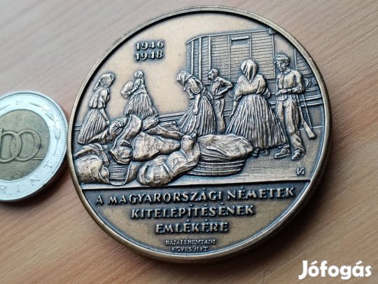 1946-1948 Magyarországi Németek kitelepítése ritka emlékérem