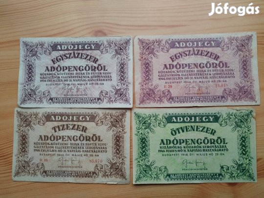 1946-os 4 db Adópengő