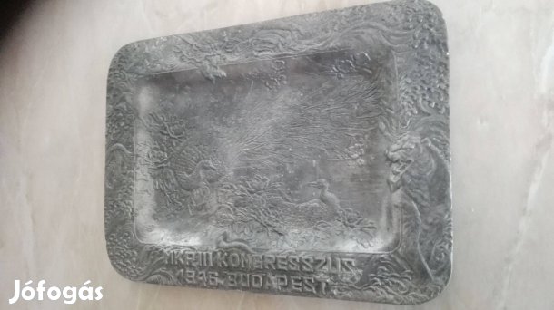 1946-os dísz emléktál "MKP III. Kongresszusa" történelmi db