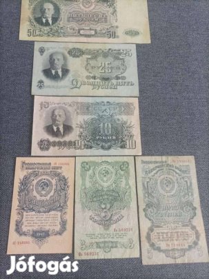 1947 szovjetunio (cccp) teljes rubel sor