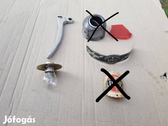 1949 1953 1955 kerékpár fékkar dinamó címke motor izzó foglalat