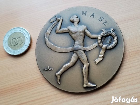 1949-es jelzett sport érem Magyar-Román Atlétikai csapatverseny