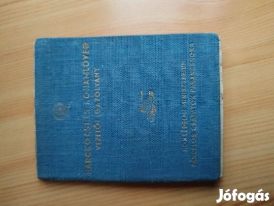 1955-ös harckocsi vezetői engedély Magyar katonai Soviet T-34-