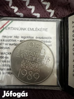 1956-os Vértanuk Emlékérem 1989 MNB tokban