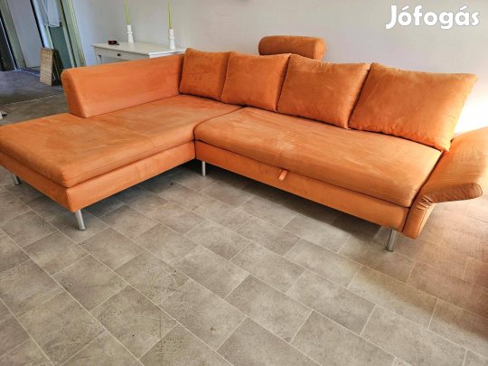 195 cm x 265 cm ágyazható, dizájner sarokkanapé