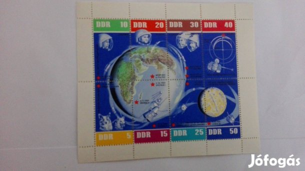 1962-es kisív ritka db Ürhajós Német NDK