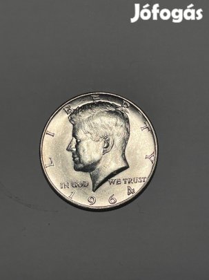 1964 fél dollár ezüst érme Kennedy