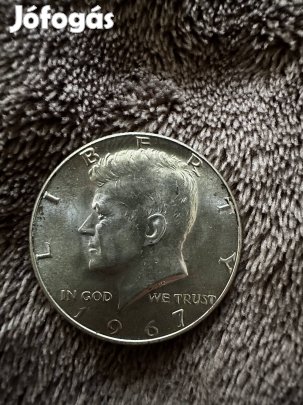 1967 USA Kennedy ezüst Half Dollar! Gyönyörű 