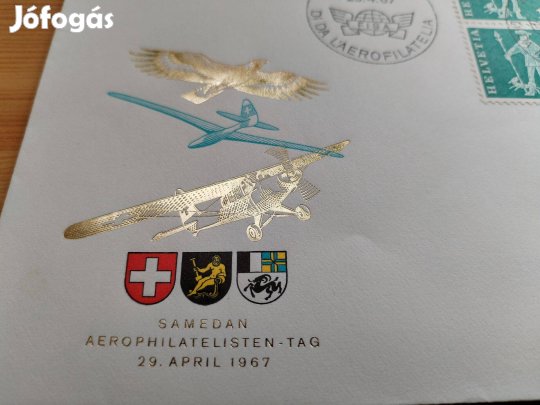 1967-es FDC Svájci légiposta ritka szép db