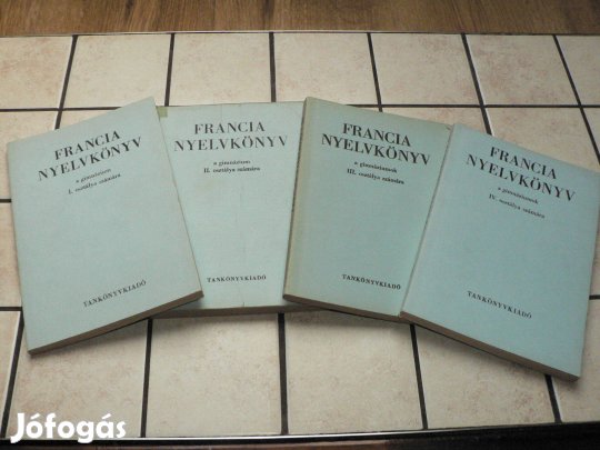 1970-es évekbeli Gimnáziumi francia nyelvkönyvsorozat I-IV