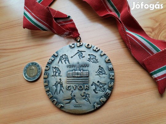 1971-es "Rába Kupa" Nemzetközi Kézilabda Kupa Jelzet Renner érem