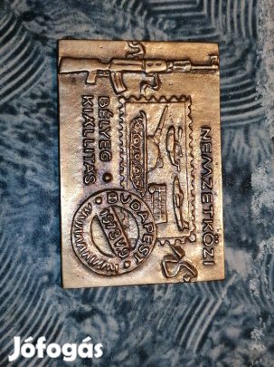 1973 Budapesti bélyeg kiállítás plaket