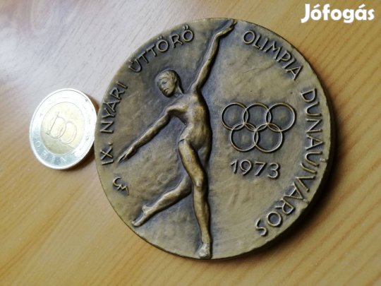 1973-as emlékérme ritka db Úttörő Olimpia Dunaújváros