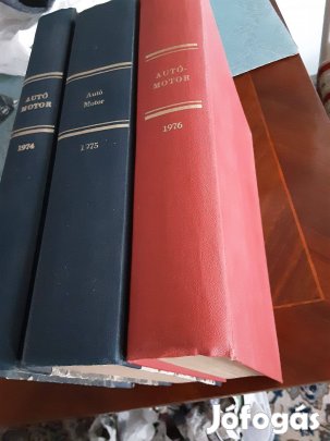 1974 75 76 auto motor könyvbe fűzve