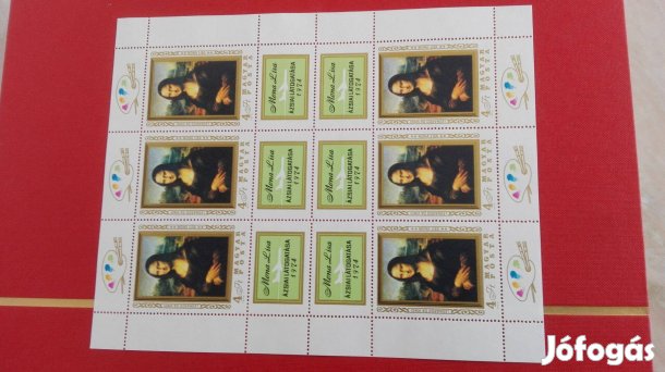 1974-es teljes ív "Mona Lisa" ritka db