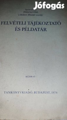 1976 Felvételi tájékoztató Budapesti Műszaki Egyetem