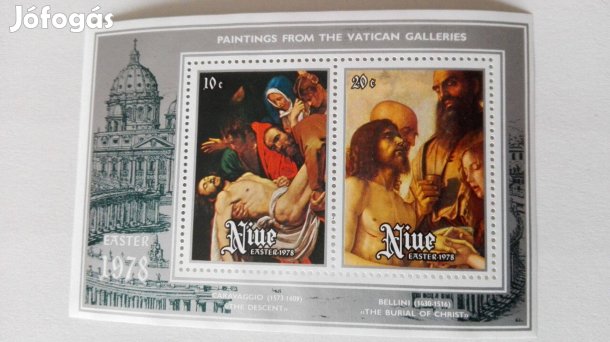 1978-as blokkbélyeg ritka db Csendes Óceáni Niue sziget