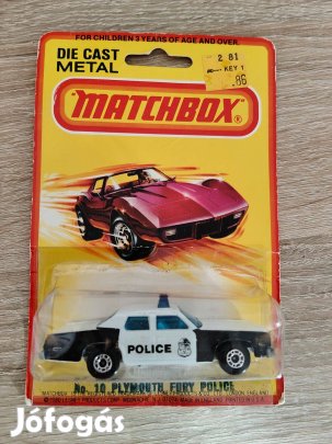 1979 Matchbox Lesney Superfast #10 Plymouth GRAN Fury Police