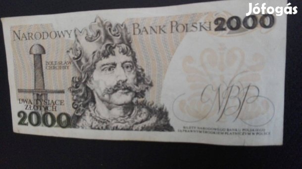 1979-es papírpénz 2000 Lengyel zloty