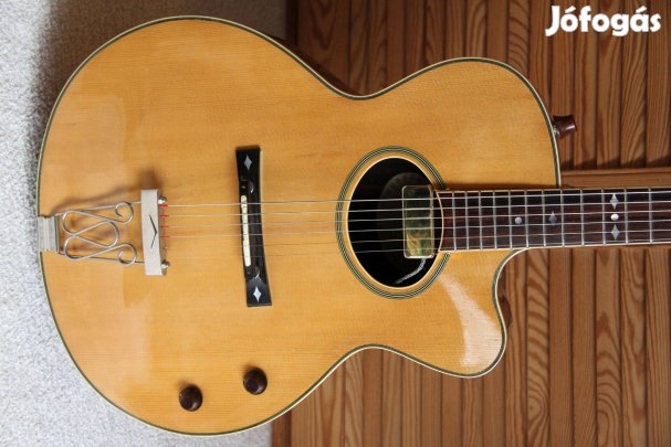 1980 Aria Elecord AE-90 japán elektroakusztikus, jazz gitár