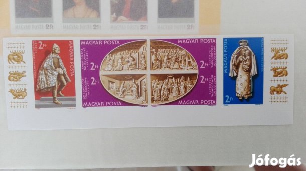 1982-es ritka vágott bélyeg "Vatikáni Magyar Kápolna Műalkotá