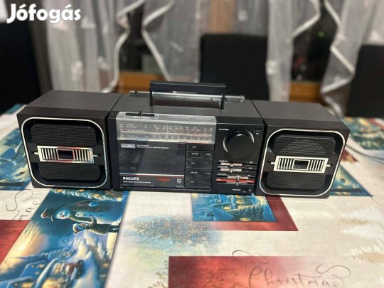 1986 Philips D8256/00 Cubic Compo sztereó rádió-kazettás magnó