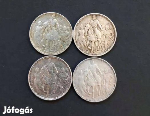 1986 milleniumi ezüst 1 korona 4db