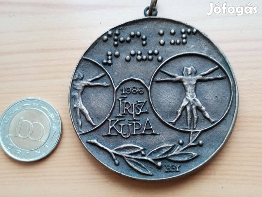 1986-os bronz érem Irisz Kupa III. hely jelzett db