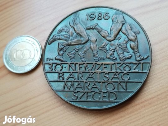 1986-os emlékérem 30-dik Nemzetközi Barátság Maraton Szegedi