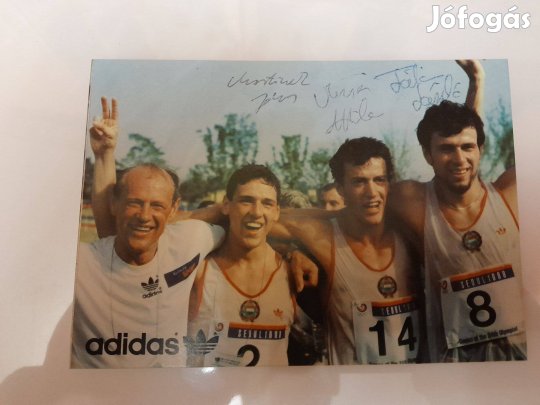 1988 Szöul olimpia bajnok csapat autogram kártya