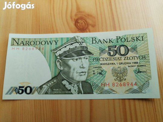 1988-as Lengyel 50 zlotyi papírpénz