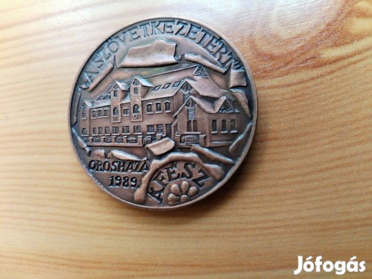 1989-es bronz érem Orosháza Áfész a szövetkezetekért