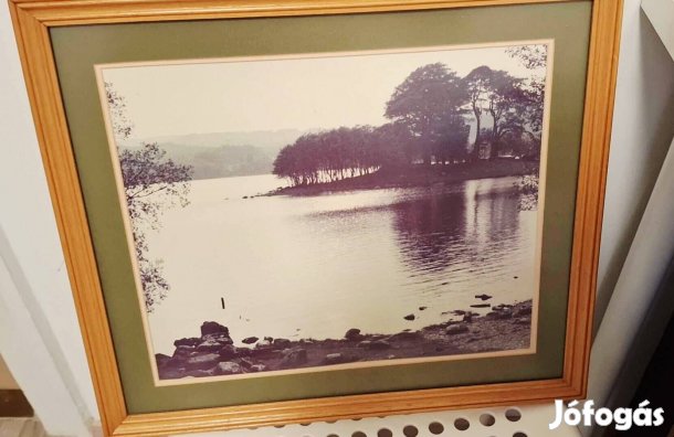 1989-es skóciában készült kép fa kerettel eladó