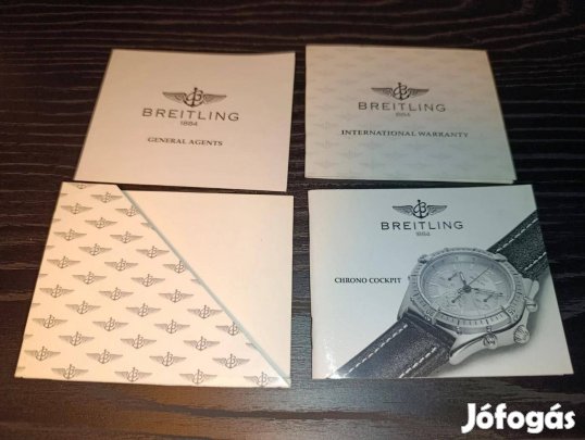 1990' Breitling Chrono Cockpit óra karóra Kitöltetlen garanciajegy 7