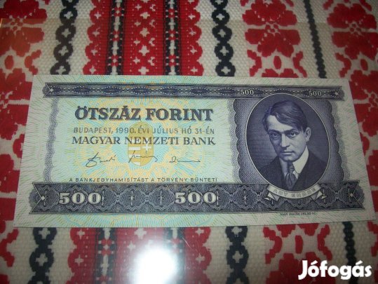 1990 évjáratú Ady Endre 500 forintos