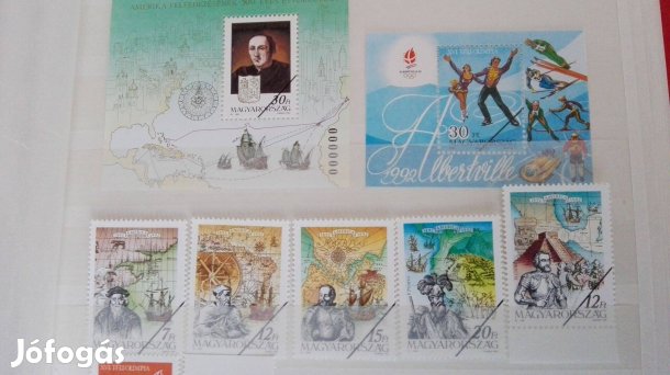 1991-es Minta Blokkbélyeg + Minta Bélyegekblokk