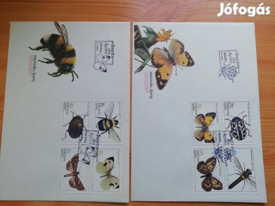1994-es FDC pár Lepkés Portugál Ritka db