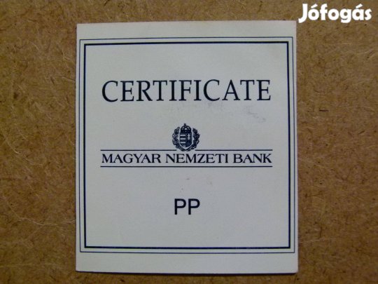 1994-es Kossuth ezüst érme Certificate