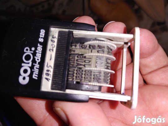 1995-2005 évekre dátumbélyegző, tintával, párnával