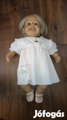 1995 Zapf Brigitte Leman szignózott életszerű baba 50cm vintage