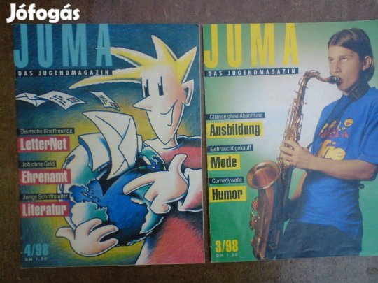 1998-s Juma Das Jugend magazin újság (Ifjúsági magazin) 2 db