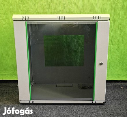 19" 12HE üvegajtós rackház