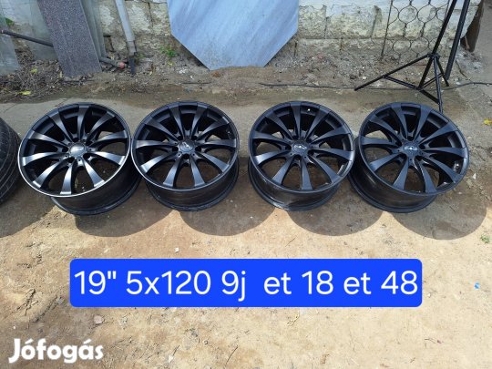 19" 5x120 9j et18 -et48 kétszéles.