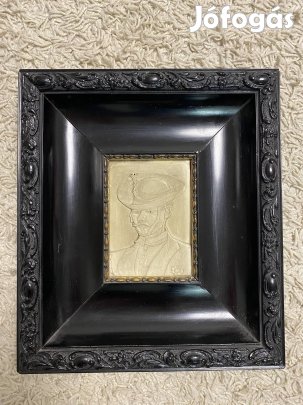 19. Század végi dombornyomott iparművészeti kép