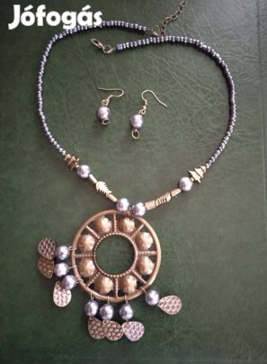 19 bizsu ékszer ékszer szett nyakék karkötő bross együtt és külön is