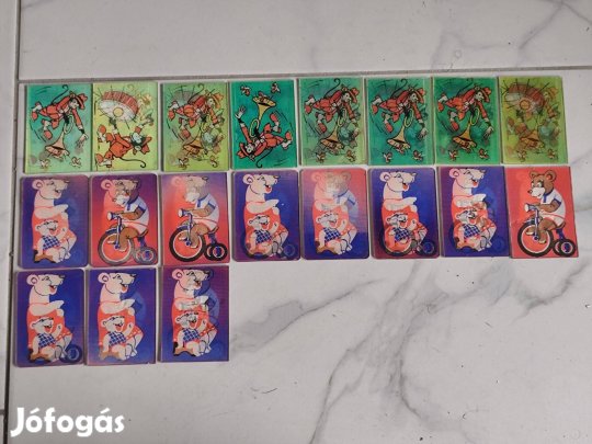 19db Színváltó, irizáló szorzó kártya szovjet (naptár kártya formátum)