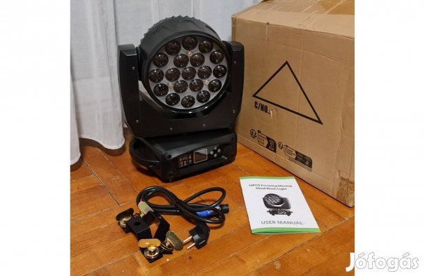 19x15W Rgbw LED Wash DMX Robotlámpa (tesztelt, új)