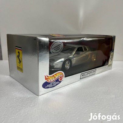 1:18 Hot Wheels Ferrari 512 M króm Testarossa TR
