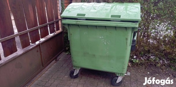 1,1 m3-es 1100 literes kommunális konténer kuka hulladék gyűjtő tároló