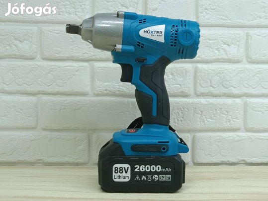 1/2" behajtó, Ütve csavarozó nagy nyomatékú 2600mA 2db Li-ion akkuval